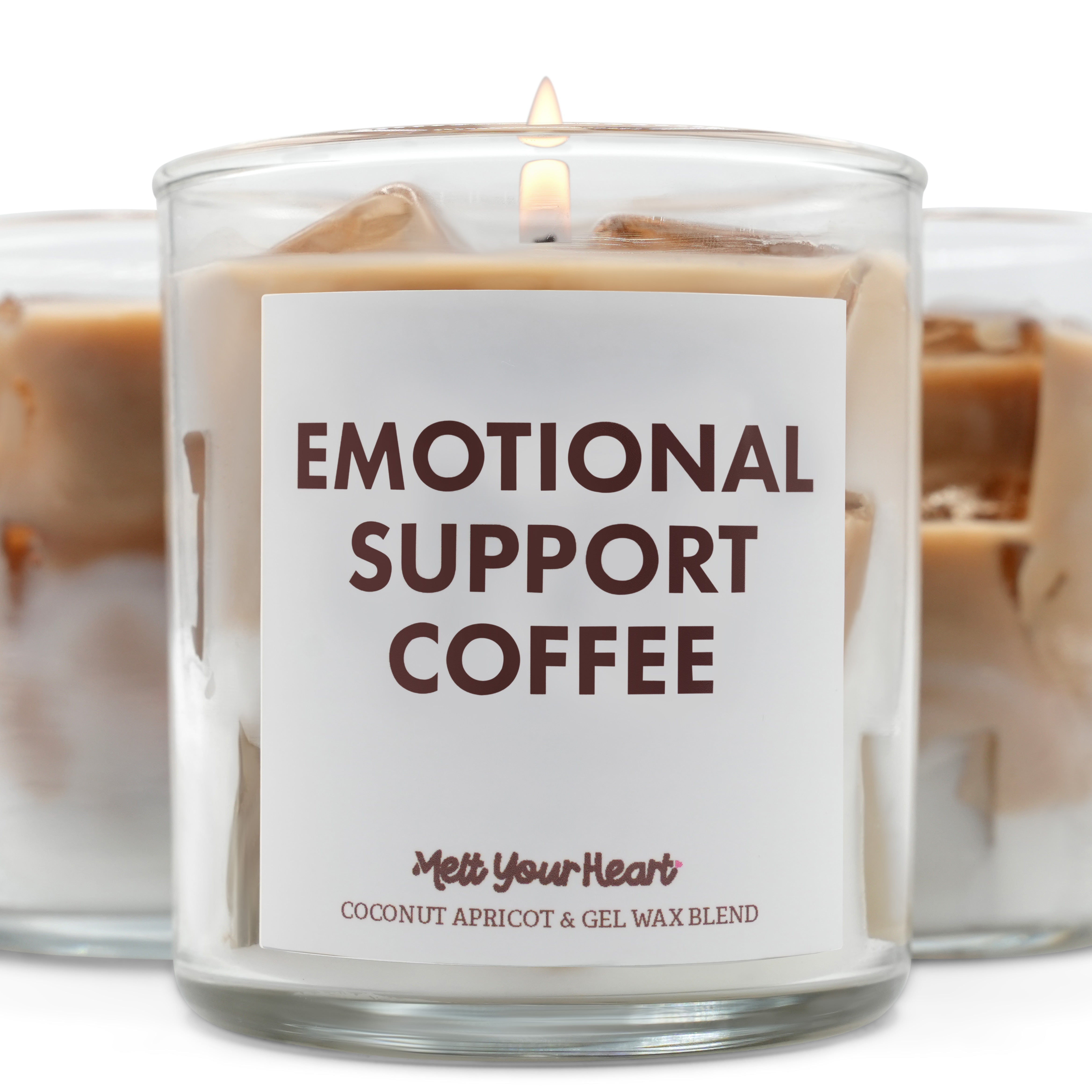 Iced Coffee Candle – Realistic Coffee Scent, 50-Hour Burn