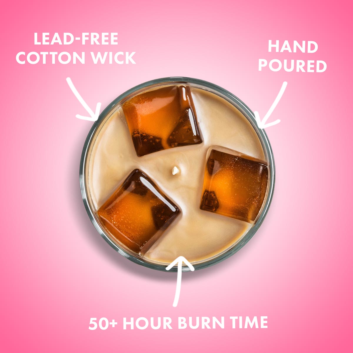 Iced Coffee Candle – Realistic Coffee Scent, 50-Hour Burn