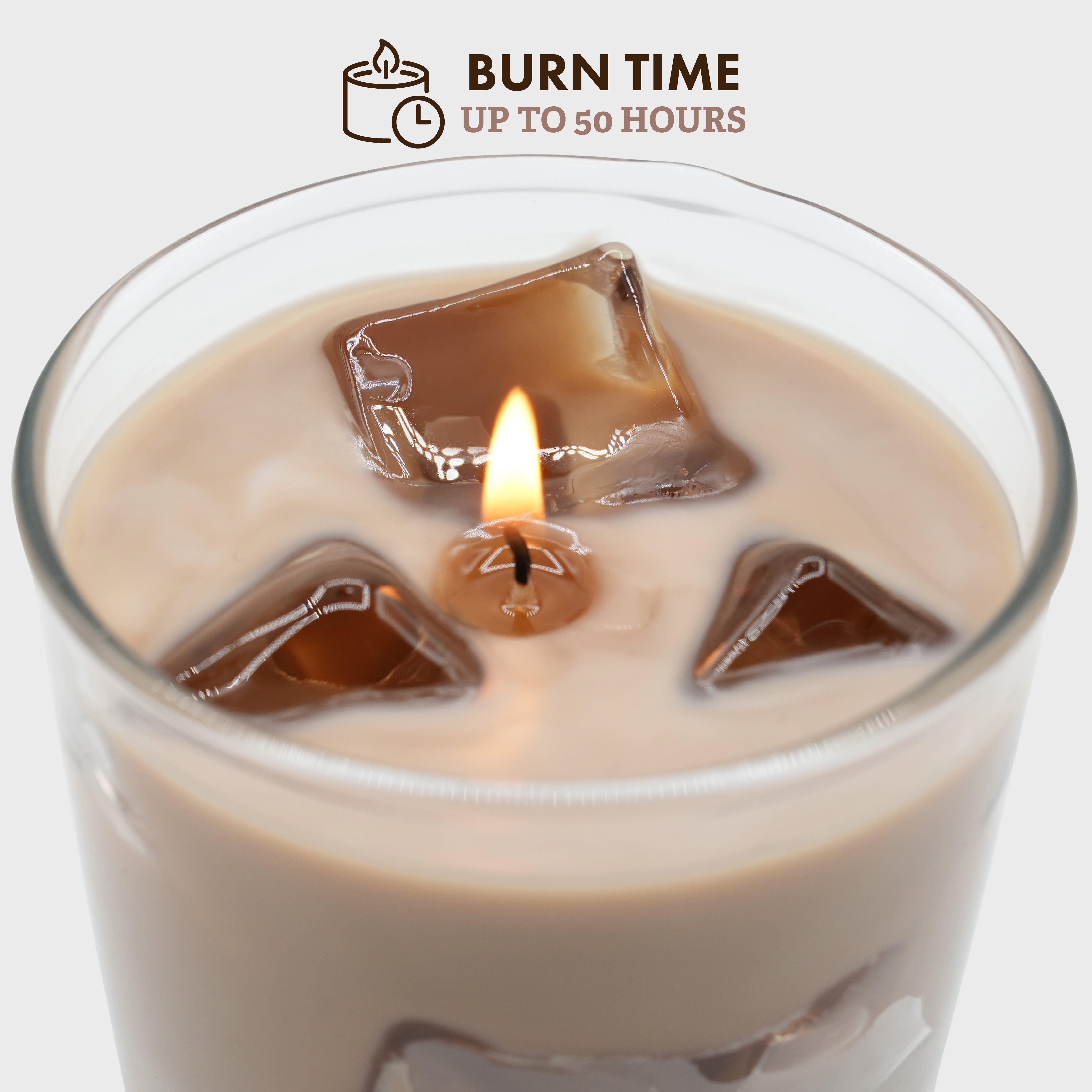 Iced Coffee Candle – Realistic Coffee Scent, 50-Hour Burn