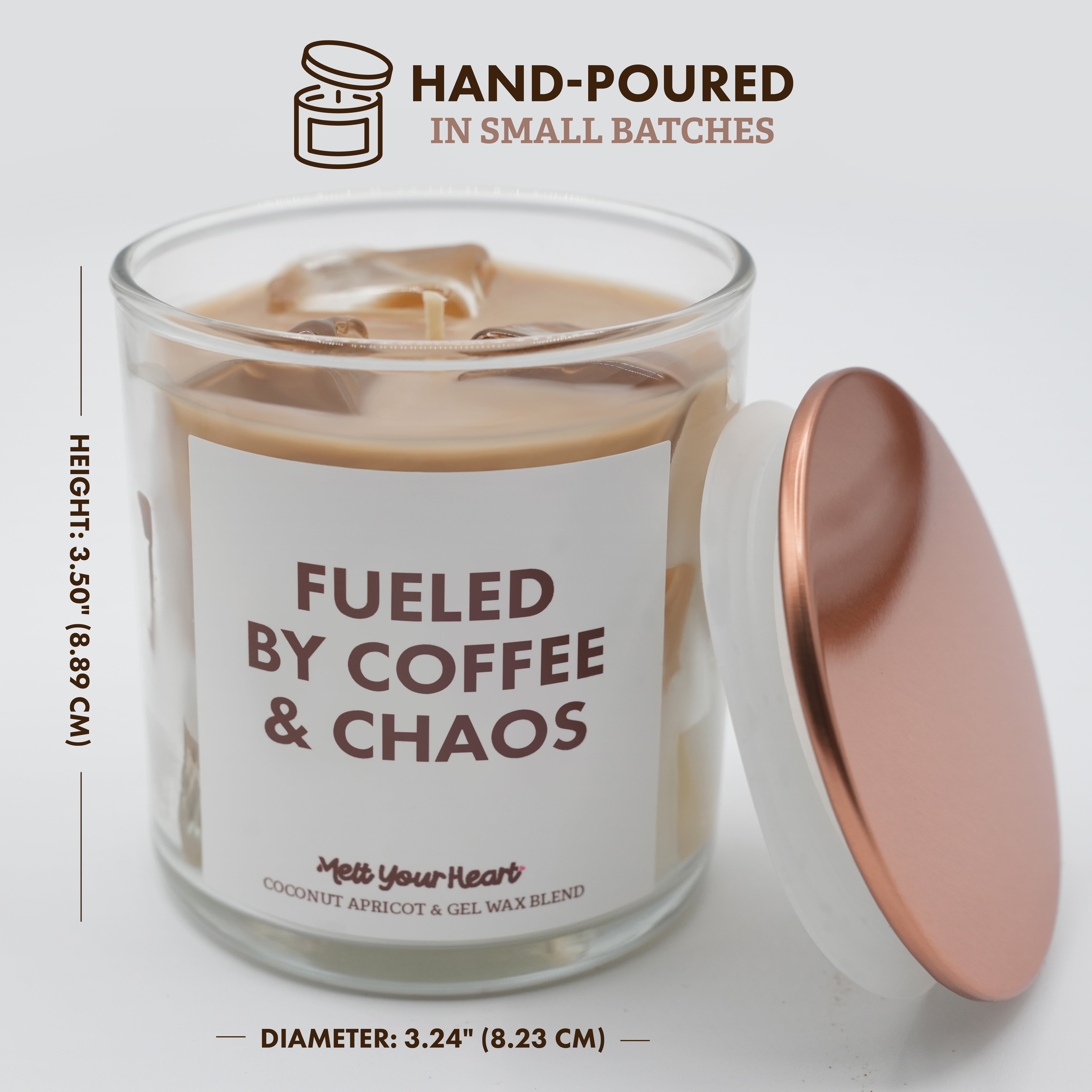 Iced Coffee Candle – Realistic Coffee Scent, 50-Hour Burn