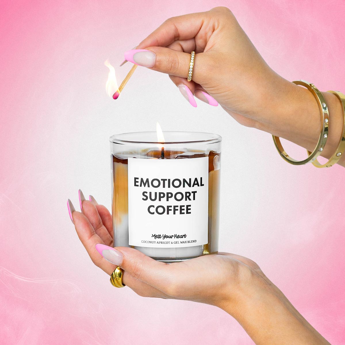 Iced Coffee Candle – Realistic Coffee Scent, 50-Hour Burn
