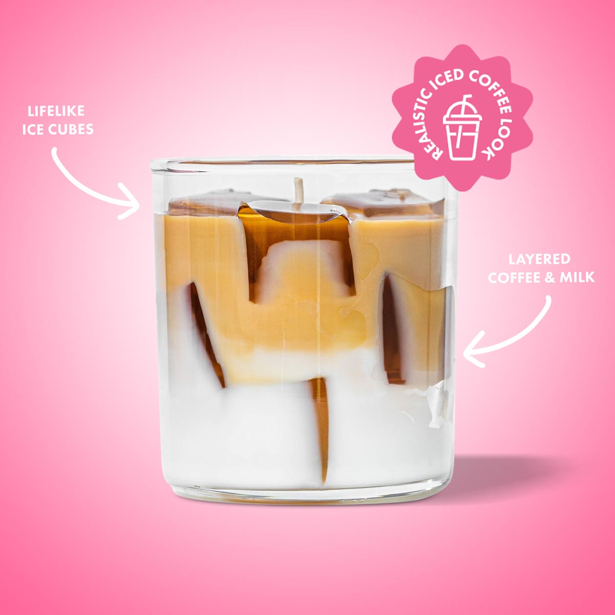 Iced Coffee Candle – Realistic Coffee Scent, 50-Hour Burn